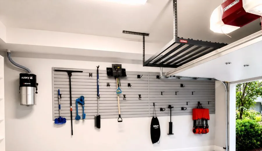 Overhead garage storage racks