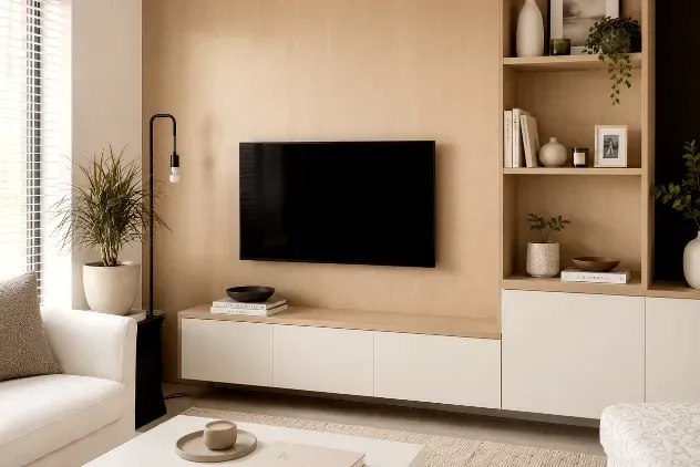 Custom entertainment center media wall